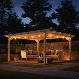 Freestanding Double Garden Pergola with Decking Kit | Timber | Multiple Sizes