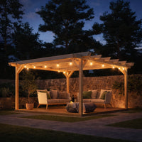 Freestanding Double Garden Pergola with Decking Kit | Timber | Multiple Sizes