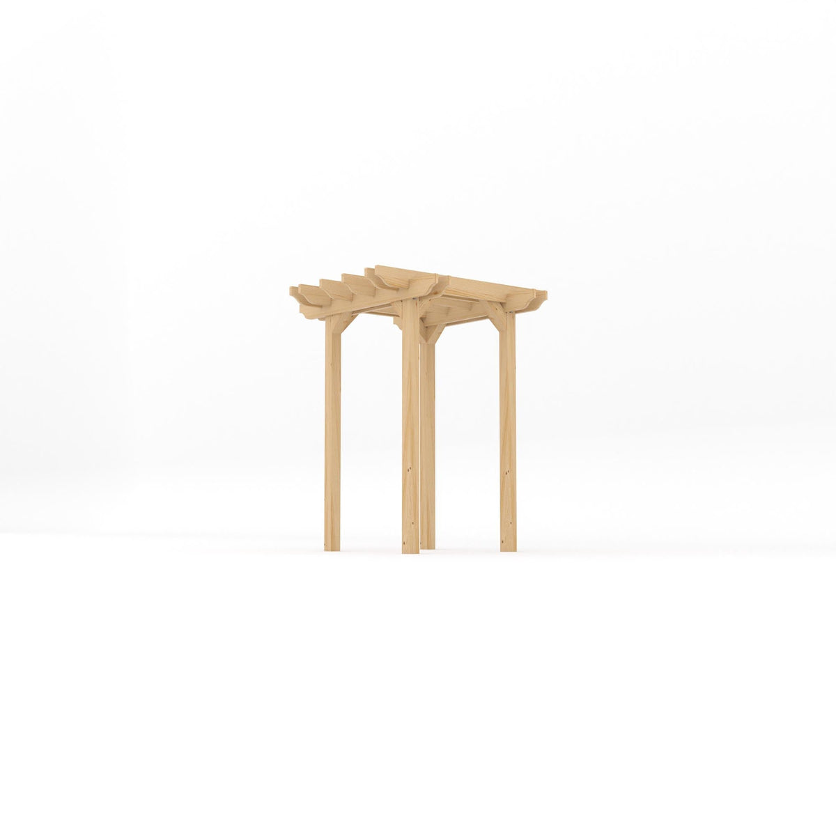 Freestanding Double Garden Pergola | Timber | Double Rail Corners | Multiple Sizes