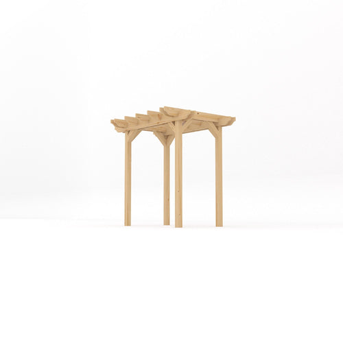 Freestanding Double Garden Pergola | Timber | Double Rail Corners | Multiple Sizes