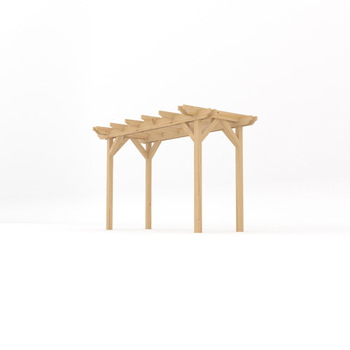 Freestanding Double Garden Pergola | Timber | Double Rail Corners | Multiple Sizes