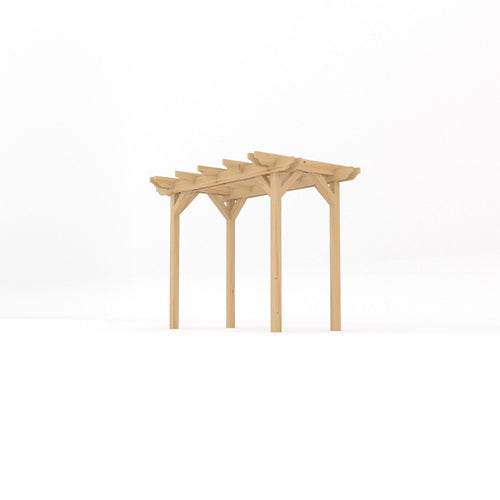 Freestanding Double Garden Pergola | Timber | Double Rail Corners | Multiple Sizes