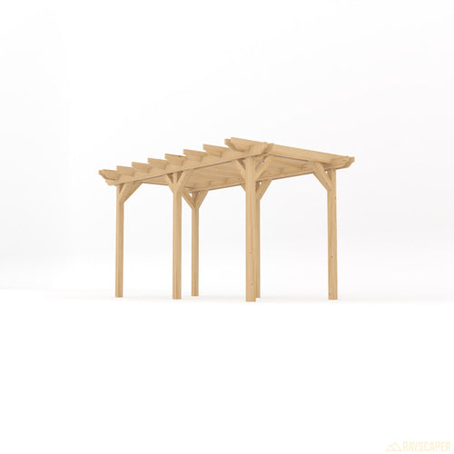 Freestanding Double Garden Pergola | Timber | Double Rail Corners | Multiple Sizes
