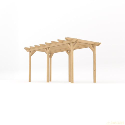 Freestanding Double Garden Pergola | Timber | Double Rail Corners | Multiple Sizes