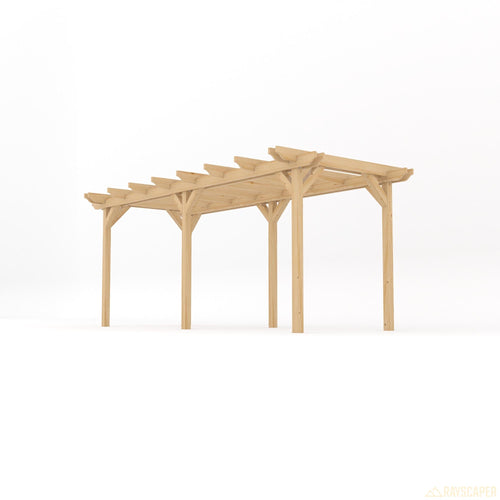 Freestanding Double Garden Pergola | Timber | Double Rail Corners | Multiple Sizes
