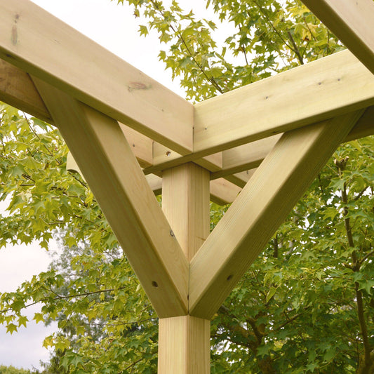 Freestanding Double Premium Pergola | Timber | Heavyweight Double Corner | Multiple Sizes