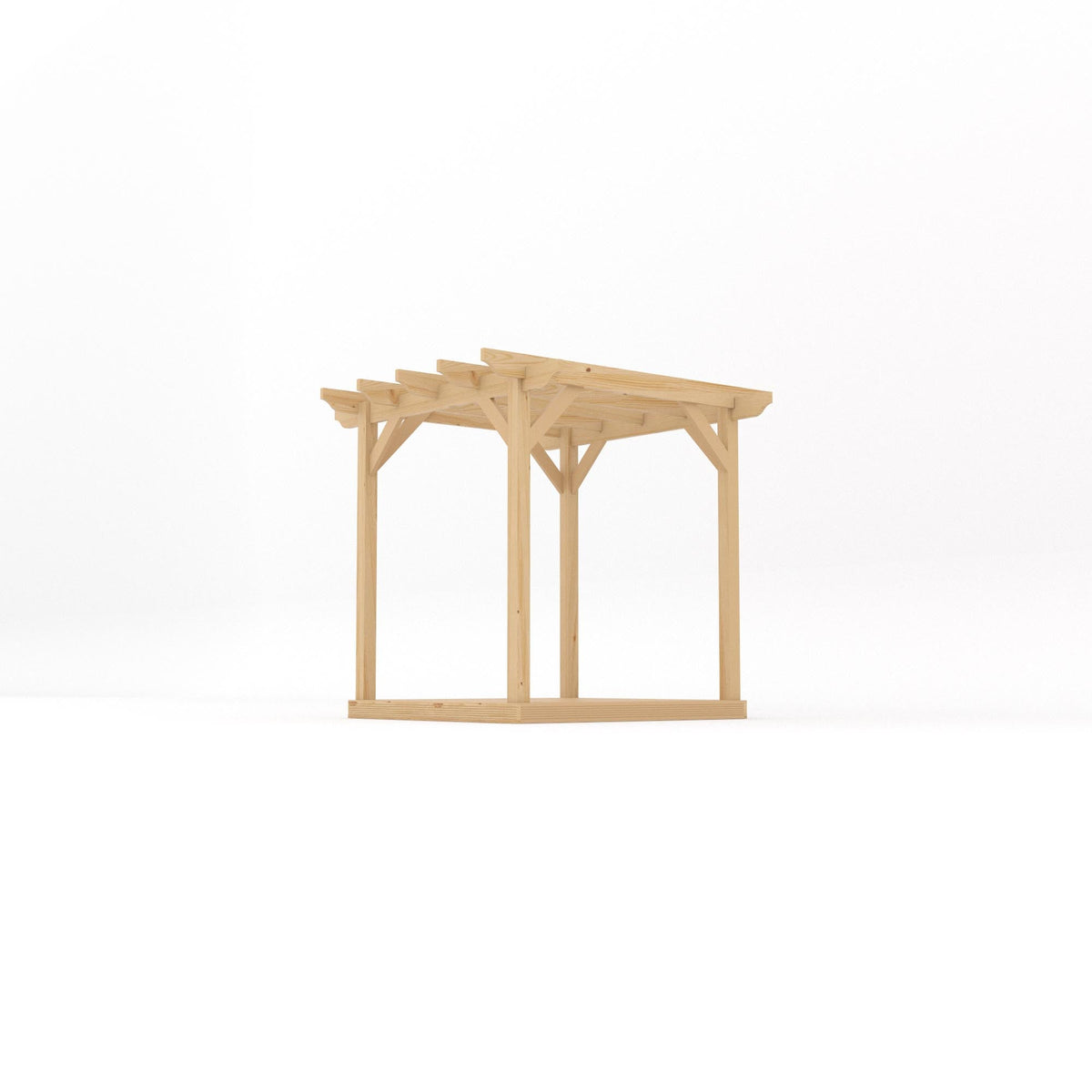Freestanding Garden Pergola with Decking Kit | Timber | Multiple Sizes