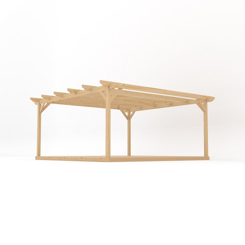 Freestanding Garden Pergola with Decking Kit | Timber | Multiple Sizes