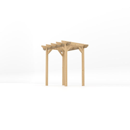 Freestanding Garden Pergola | Timber | Sculpted Rafter Ends | Multiple Sizes