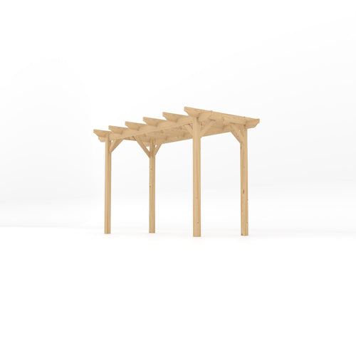 Freestanding Garden Pergola | Timber | Sculpted Rafter Ends | Multiple Sizes