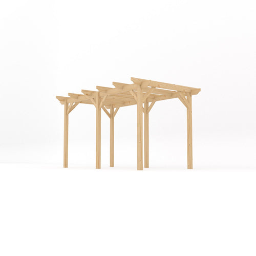 Freestanding Garden Pergola | Timber | Sculpted Rafter Ends | Multiple Sizes