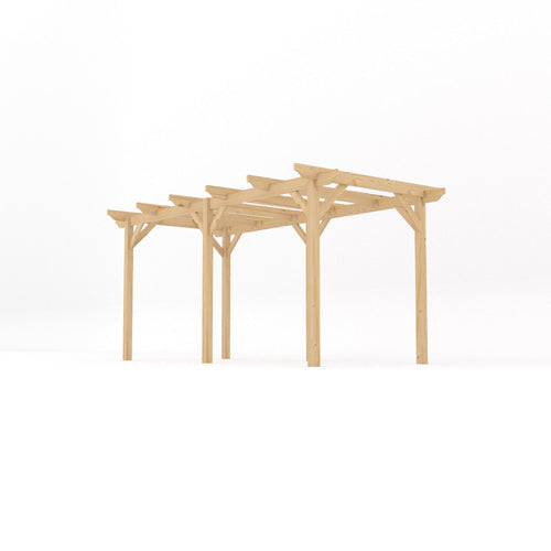 Freestanding Garden Pergola | Timber | Sculpted Rafter Ends | Multiple Sizes