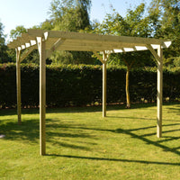 Freestanding Garden Pergola | Timber | Sculpted Rafter Ends | Multiple Sizes
