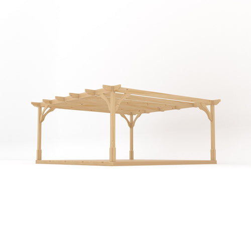 Freestanding Premium Pergola with Decking Kit | Timber | Multiple Sizes
