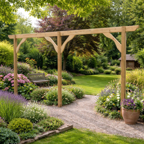 Freestanding Screen Pergola | Timber | Full Privacy Screen | Multiple Sizes