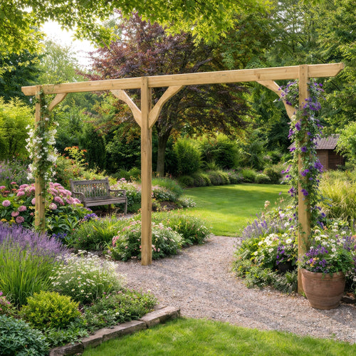 Freestanding Screen Pergola | Timber | Full Privacy Screen | Multiple Sizes