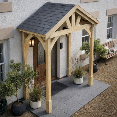 Felt Shingle Roof Porch Canopy | Timber | Multiple Sizes