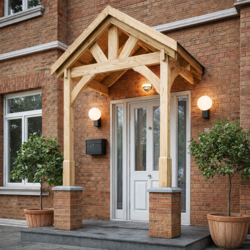 Slate Tile Roof Porch Canopy | Timber | Multiple Sizes