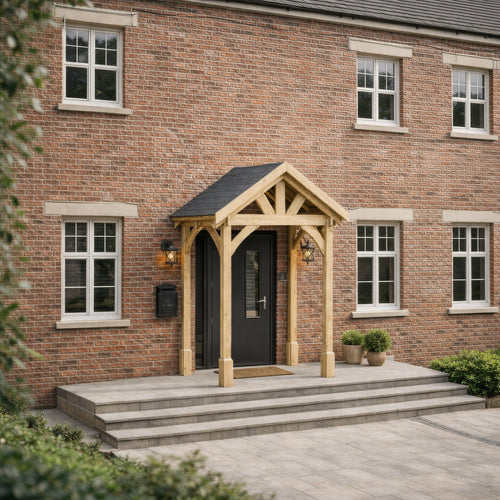 Slate Tile Roof Porch Canopy | Timber | Multiple Sizes