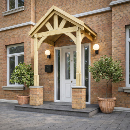 Slate Tile Roof Porch Canopy | Timber | Multiple Sizes
