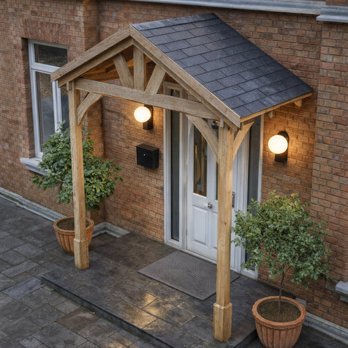 Slate Tile Roof Porch Canopy | Timber | Multiple Sizes