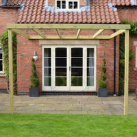 Wall Mounted Box Pergola | Timber | Square-Lined Frame | Multiple Sizes