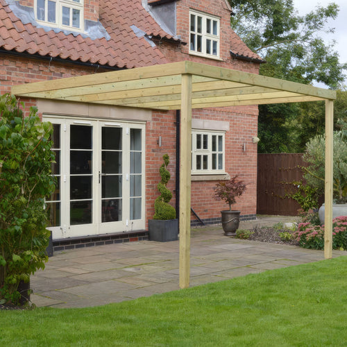Wall Mounted Box Pergola | Timber | Square-Lined Frame | Multiple Sizes