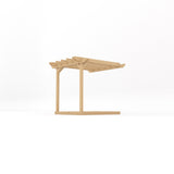 Wall Mounted Double Garden Pergola with Decking Kit | Timber | Multiple Sizes
