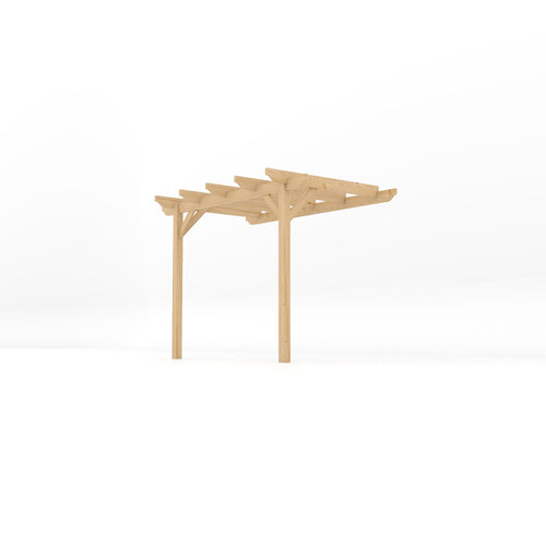 Wall Mounted Garden Pergola | Timber | Sculpted Rafter Ends | Multiple Sizes