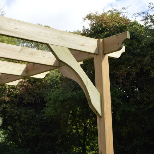 Wall Mounted Premium Pergola | Timber | Heavyweight Section | Multiple Sizes