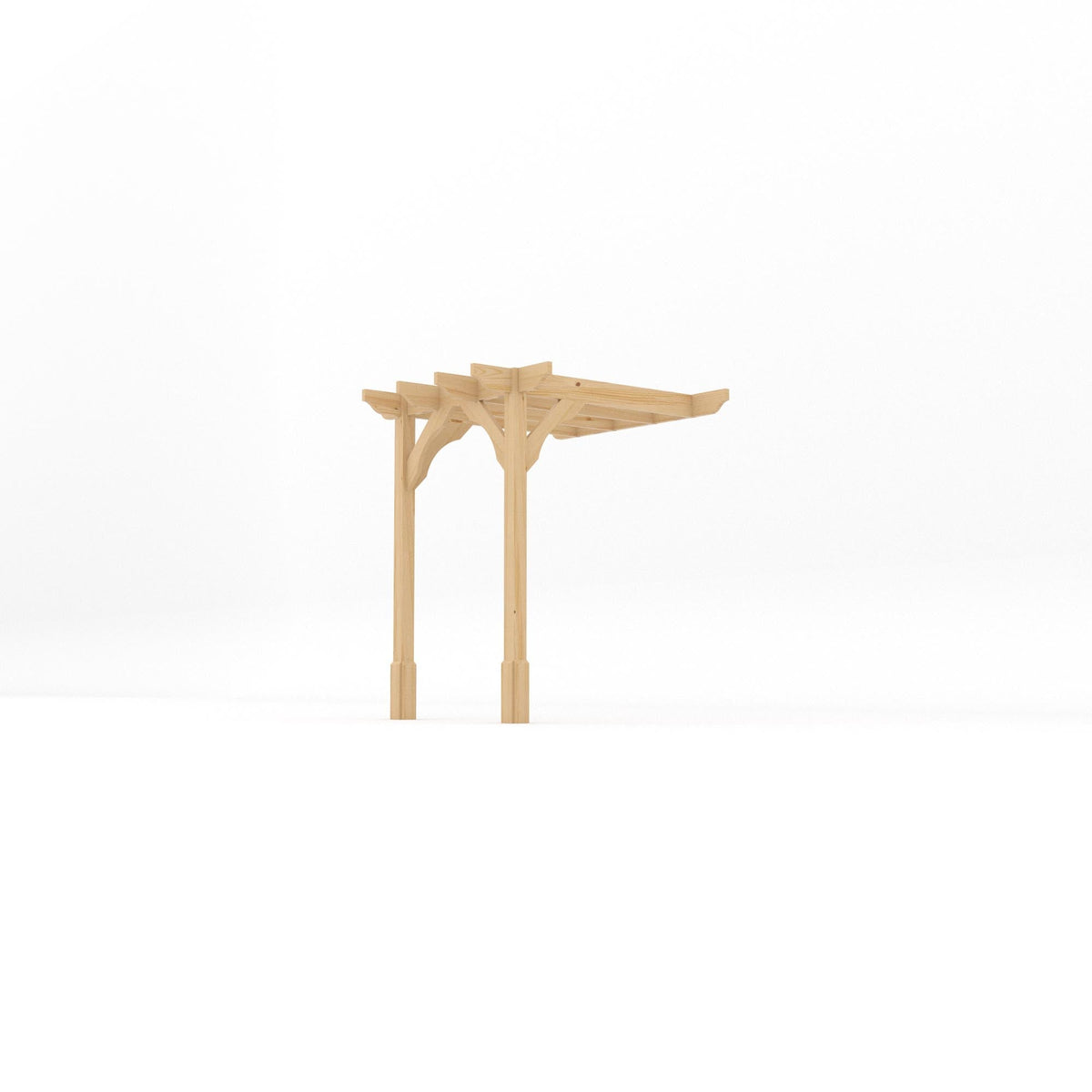 Wall Mounted Premium Pergola | Timber | Heavyweight Section | Multiple Sizes