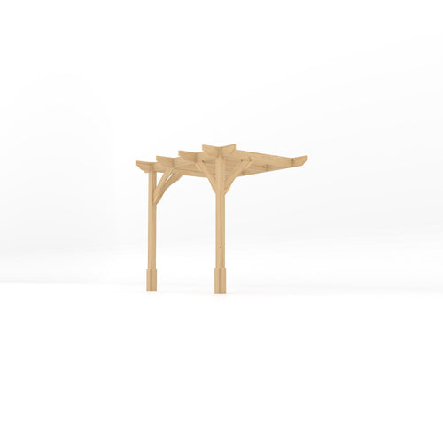 Wall Mounted Premium Pergola | Timber | Heavyweight Section | Multiple Sizes