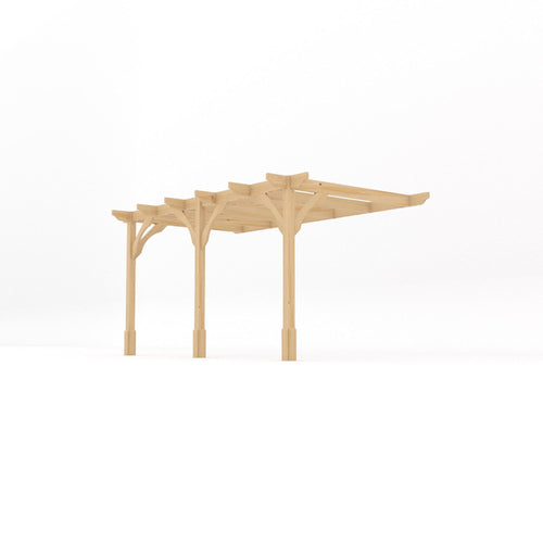 Wall Mounted Premium Pergola | Timber | Heavyweight Section | Multiple Sizes