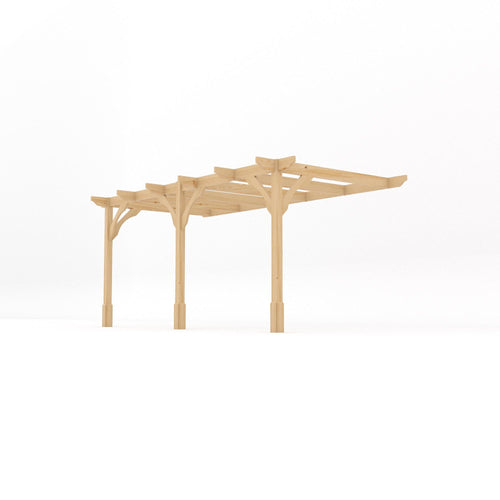Wall Mounted Premium Pergola | Timber | Heavyweight Section | Multiple Sizes
