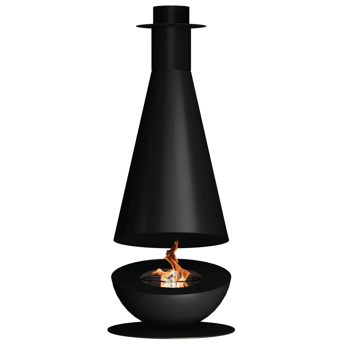 GlammFire Thales Firewood Fire Pit — front view