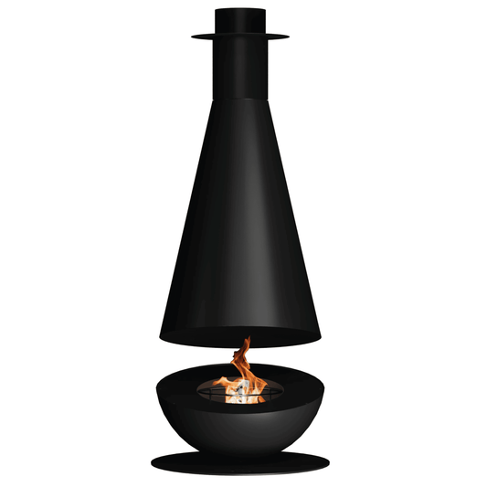 GlammFire Thales Firewood Fire Pit — front view