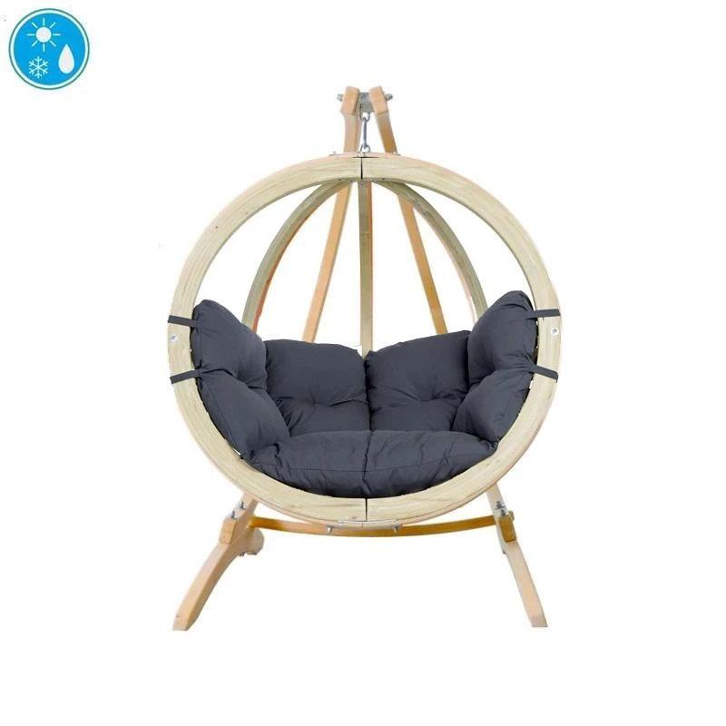 Globo Single Hanging Egg Chair Set product exterior view