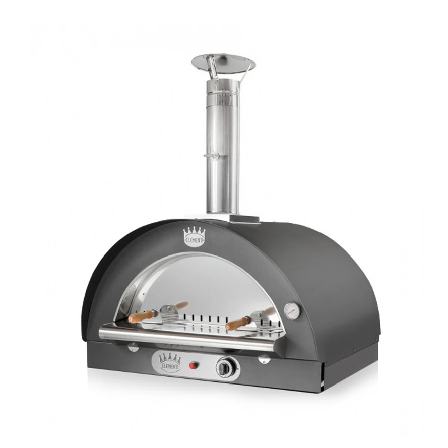 clementi original pulcinella wood gas fired pizza oven product exterior view — view 14