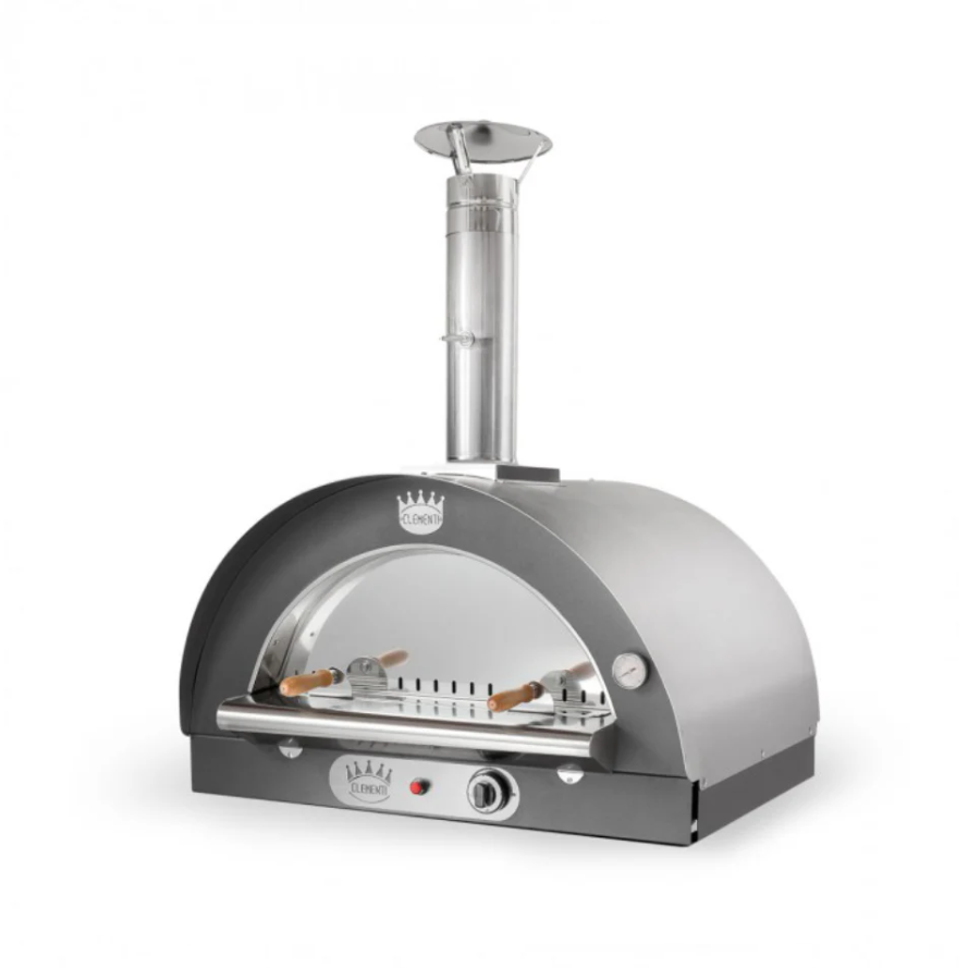 clementi original pulcinella wood gas fired pizza oven product exterior view — view 17