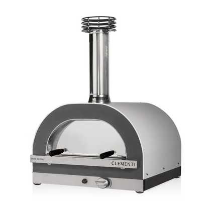 clementi gold wood gas fired pizza oven product exterior view — view 10