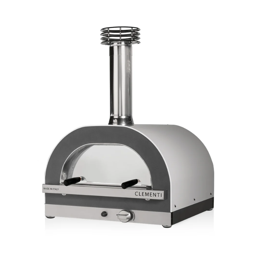 clementi gold wood gas fired pizza oven cutaway render — view 2