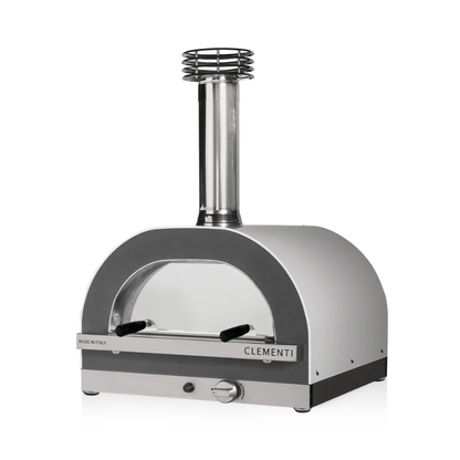 clementi gold wood gas fired pizza oven cutaway render — view 2